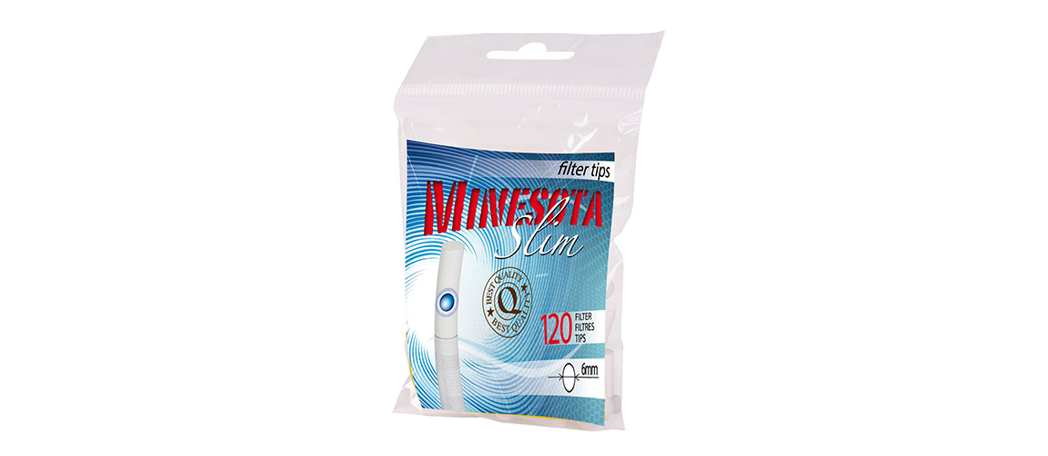 Minesota slim filter tips with menthol capsule